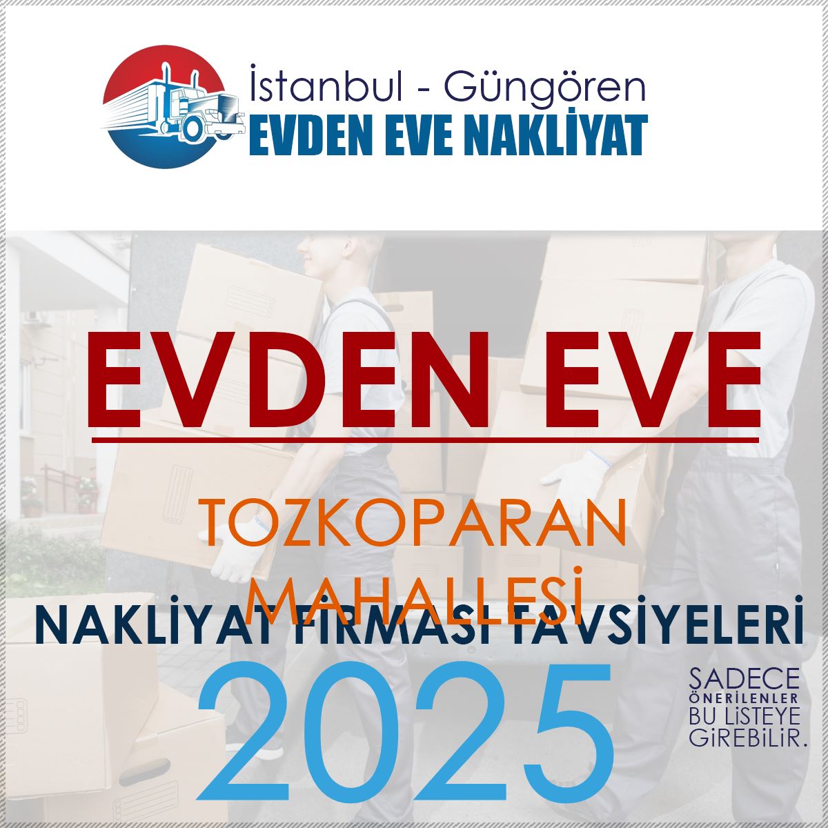 Tozkoparan Evden Eve Nakliyat Firmaları